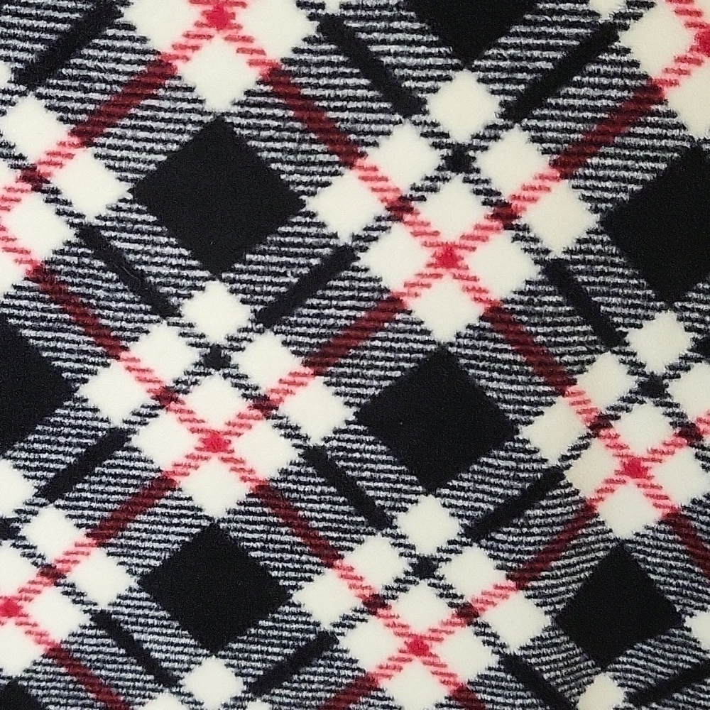 Liz Claiborne Active Plaid Fleece Button-Up Dolman Sleeve Poncho Cape Size XL - Picture 4 of 11